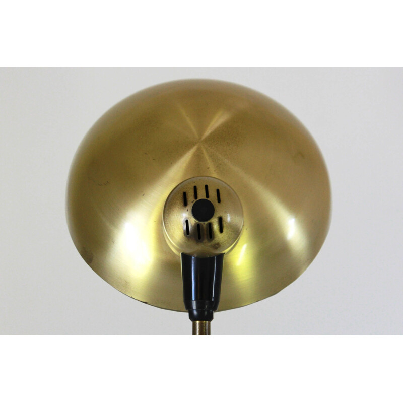 Lampe de table Bauhaus vintage en laiton, 1950