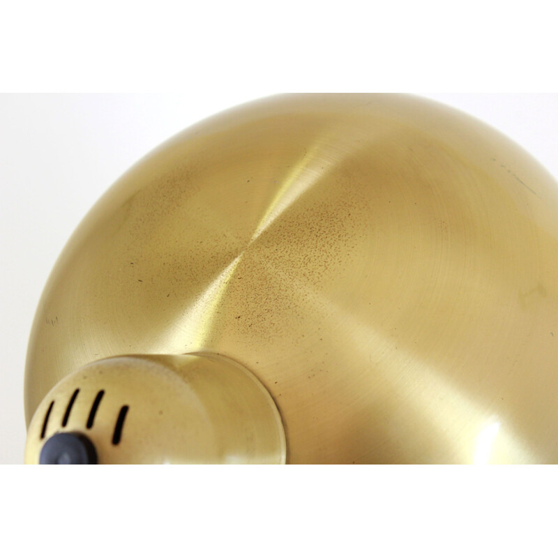 Bauhaus vintage brass table lamp, 1950s