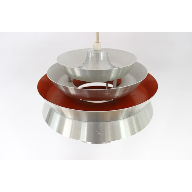 Aluminium pendant lamp, Carl THORE - 1960s