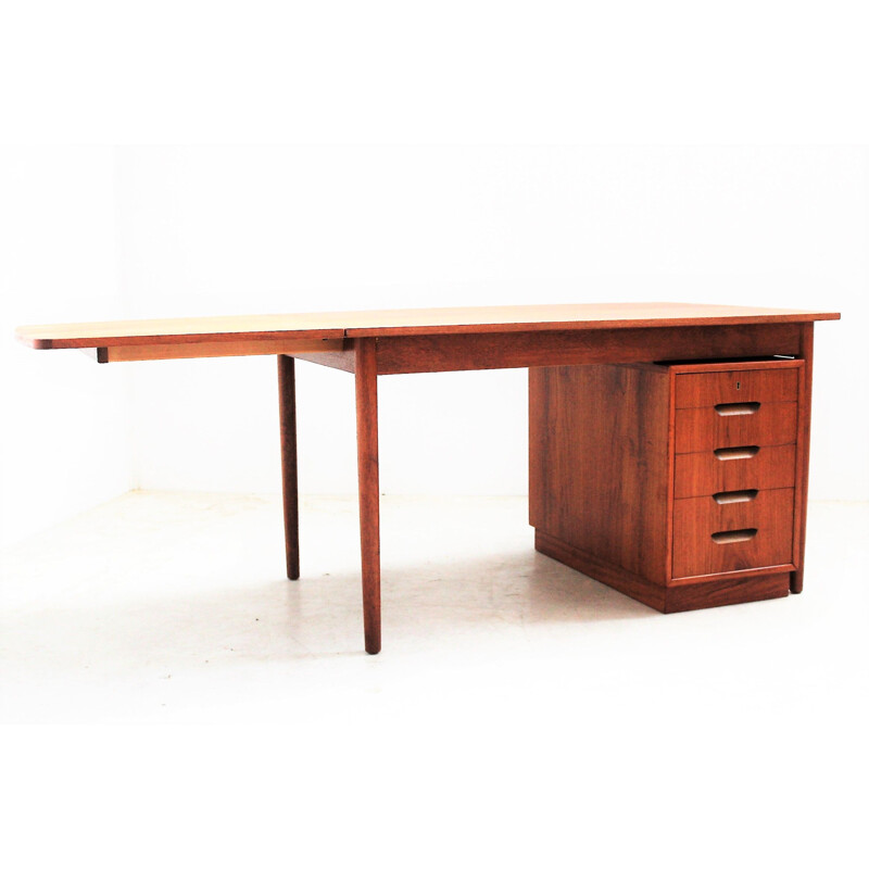 Scandinavisch vintage teak bureau van Hans Olsen