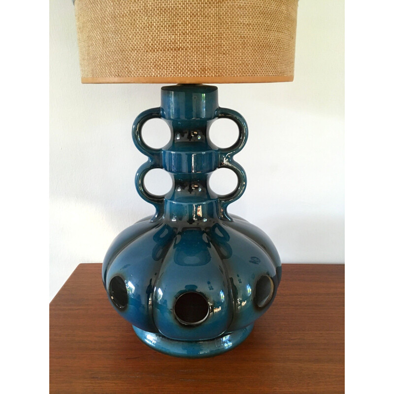 Vintage ceramic floor lamp, 1970s