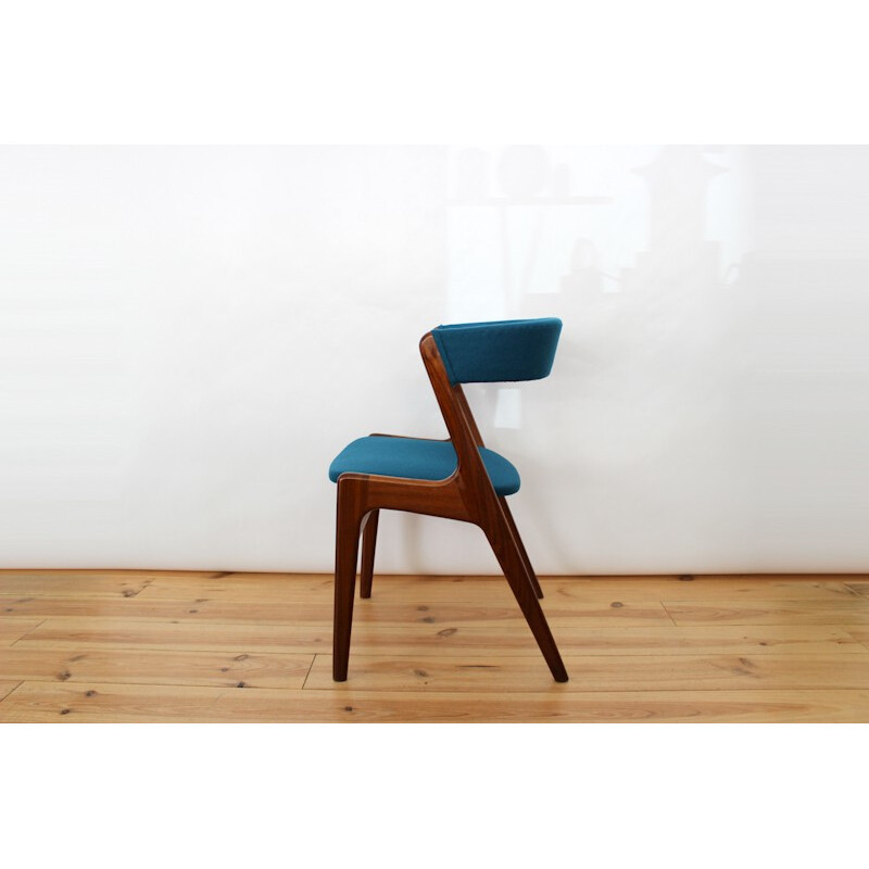 Chestnut wood chair, Kai KRISTIANSEN - 1950s
