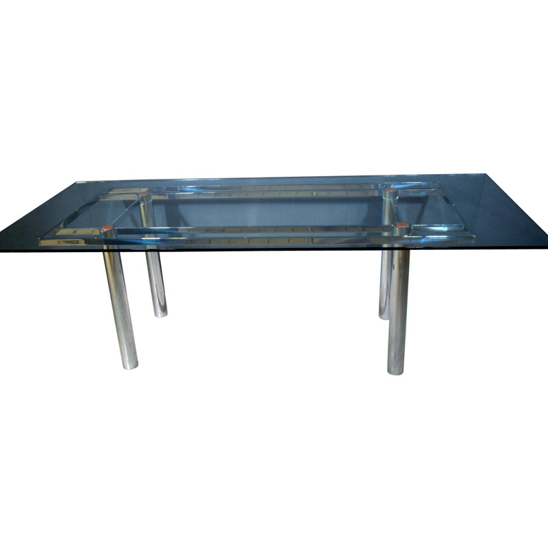 Dining table "André" in glass, Tobia SCARPA - 1970s