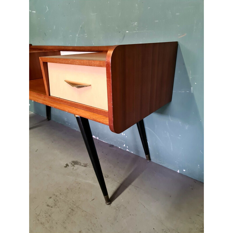 Vintage walnut and beechwood sideboard, 1970s