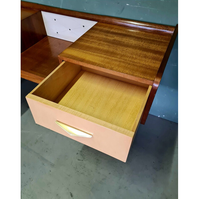 Vintage walnut and beechwood sideboard, 1970s