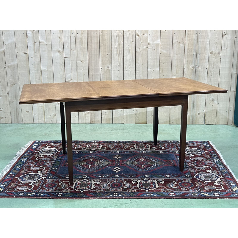 Vintage teak table with butterfly extension, 1970