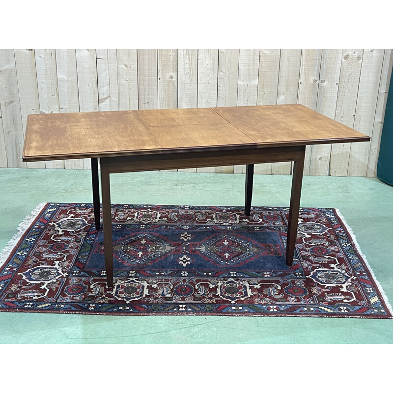 Vintage teak table with butterfly extension, 1970