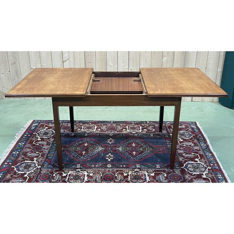 Vintage teak table with butterfly extension, 1970