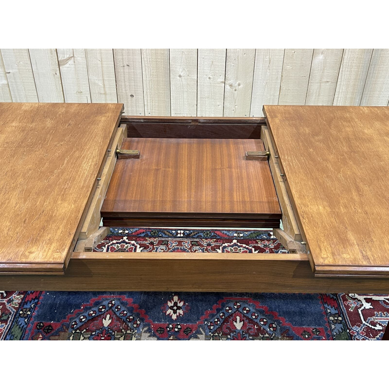 Vintage teak table with butterfly extension, 1970