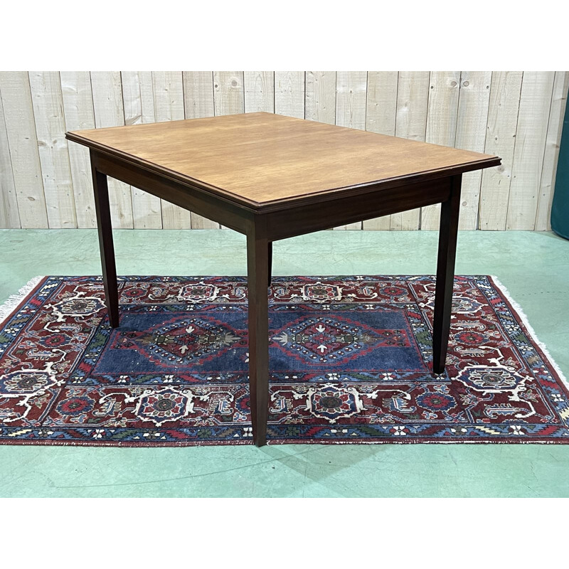 Vintage teak table with butterfly extension, 1970