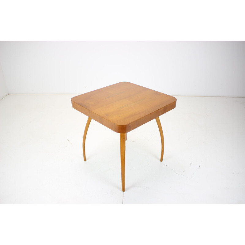 Vintage wooden coffee table, Czechoslovakia