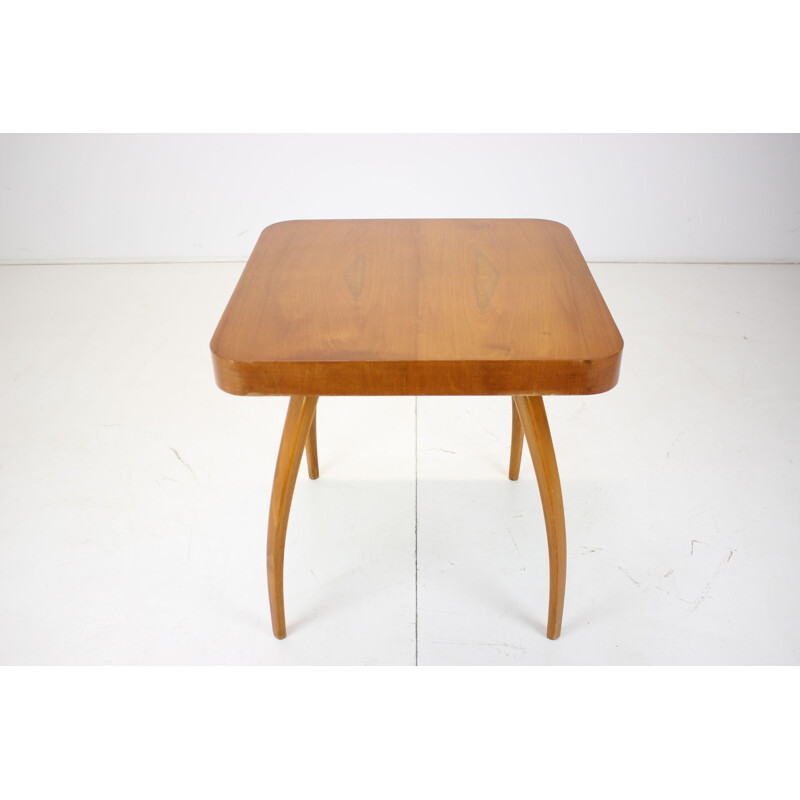 Vintage wooden coffee table, Czechoslovakia