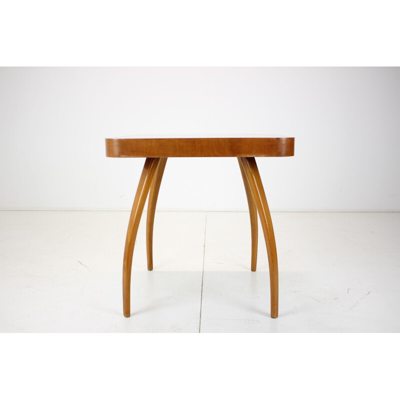 Mesa de centro vintage de madera, Checoslovaquia