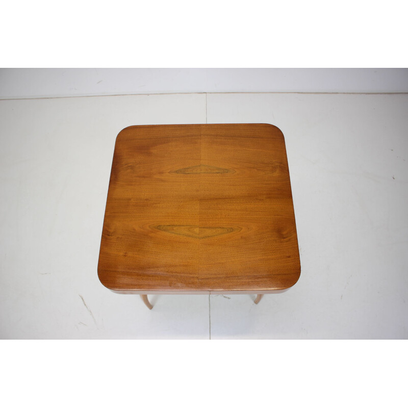 Vintage wooden coffee table, Czechoslovakia