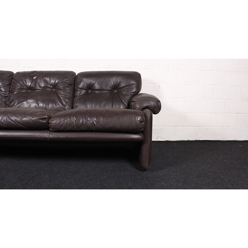 3 seater "Coronado" leather sofa, Tobio SCARPA - 1970s