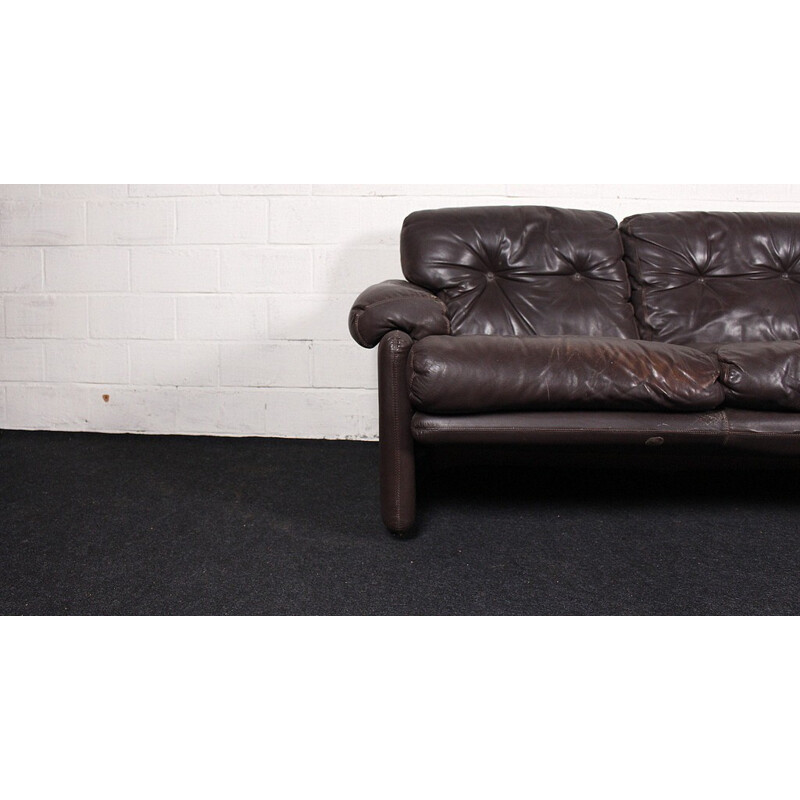 3 seater "Coronado" leather sofa, Tobio SCARPA - 1970s