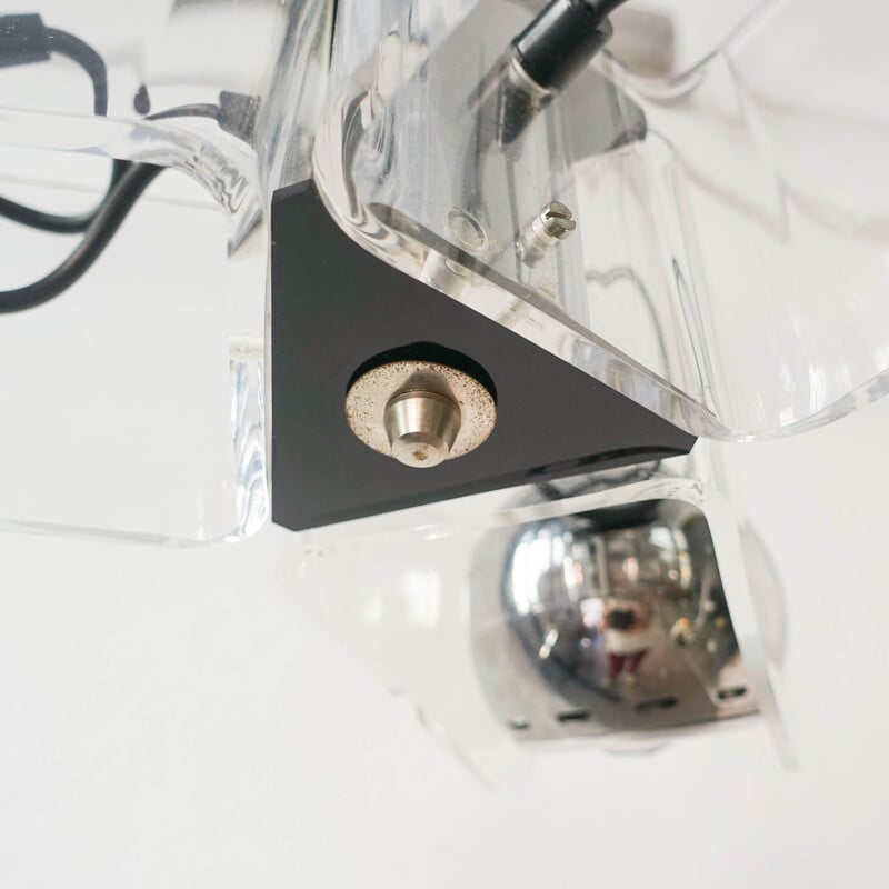 Plexiglas vintage eyeball pendant lamp by Insta Sensorette, Germany 1970s