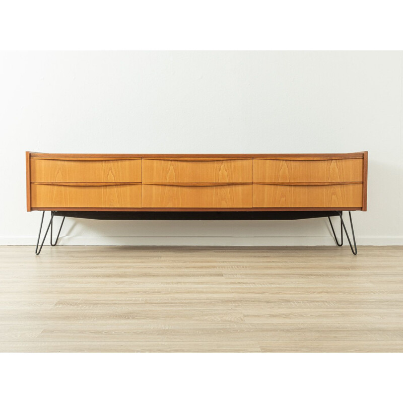 Vintage walnut lowboard, Germany 1960s