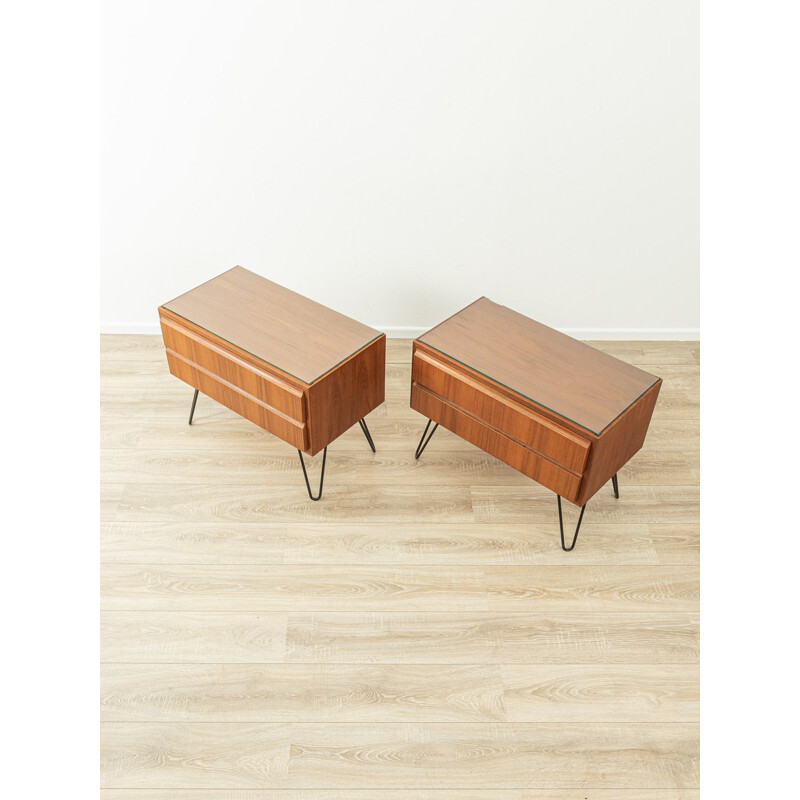 Pair of vintage teak night stands by Oldenburger Möbelwerkstätten, Germany 1950s