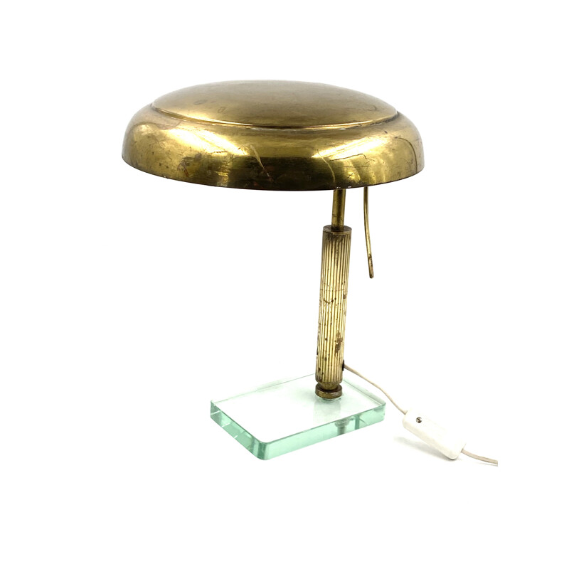 Vintage brass table lamp by Pietro Chiesa for Fontana Arte, 1940