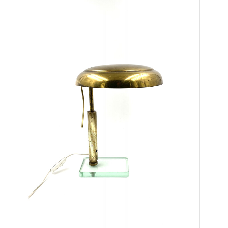 Vintage brass table lamp by Pietro Chiesa for Fontana Arte, 1940