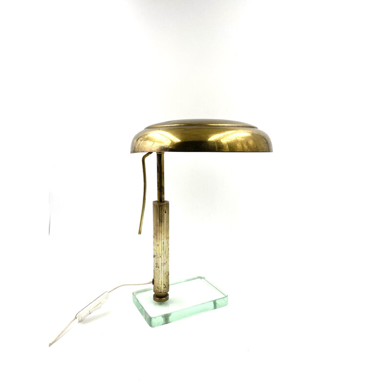 Vintage brass table lamp by Pietro Chiesa for Fontana Arte, 1940