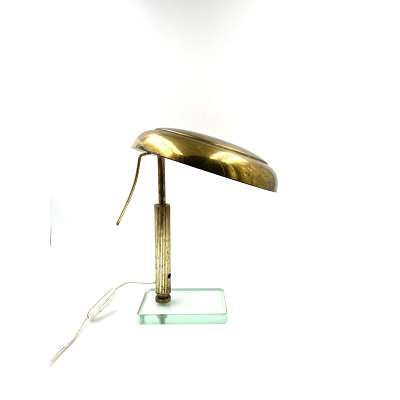 Vintage brass table lamp by Pietro Chiesa for Fontana Arte, 1940