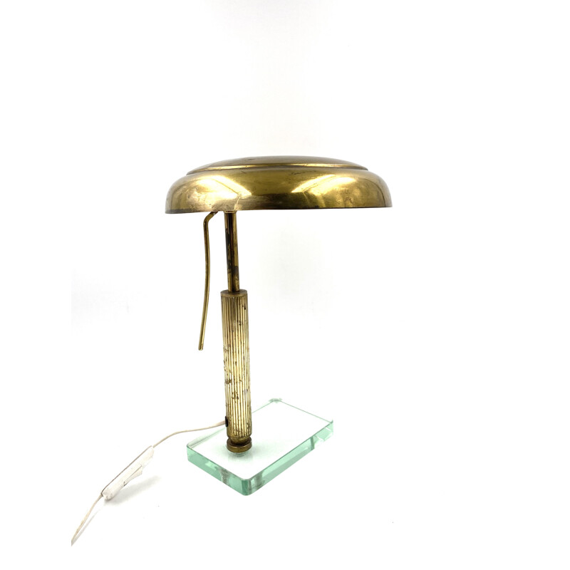 Vintage brass table lamp by Pietro Chiesa for Fontana Arte, 1940