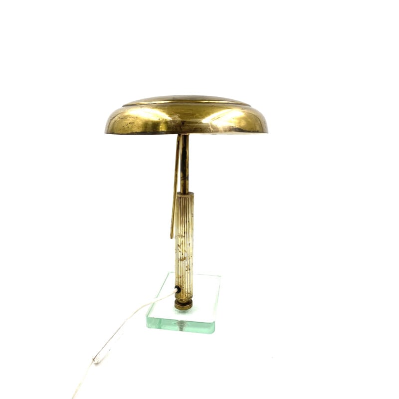 Vintage brass table lamp by Pietro Chiesa for Fontana Arte, 1940