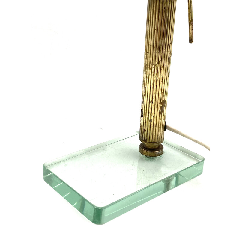 Vintage brass table lamp by Pietro Chiesa for Fontana Arte, 1940