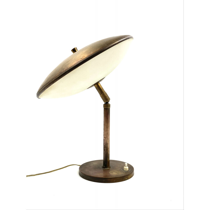 Mid century brass table lamp by Stilnovo, Italy 1950