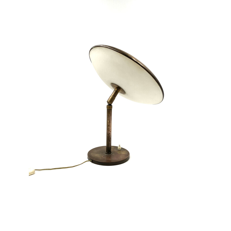 Mid century brass table lamp by Stilnovo, Italy 1950