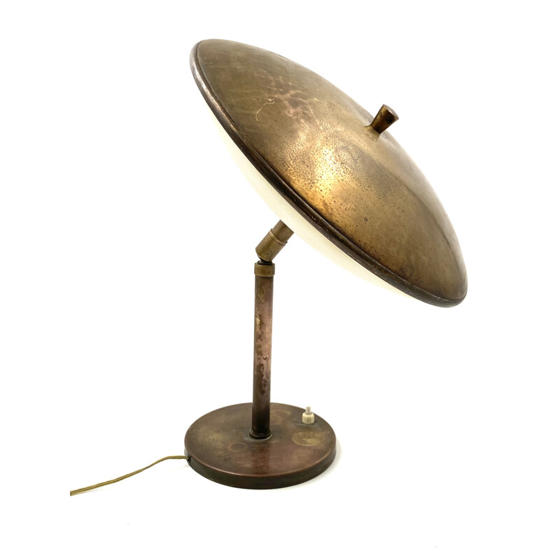 Mid century brass table lamp by Stilnovo, Italy 1950