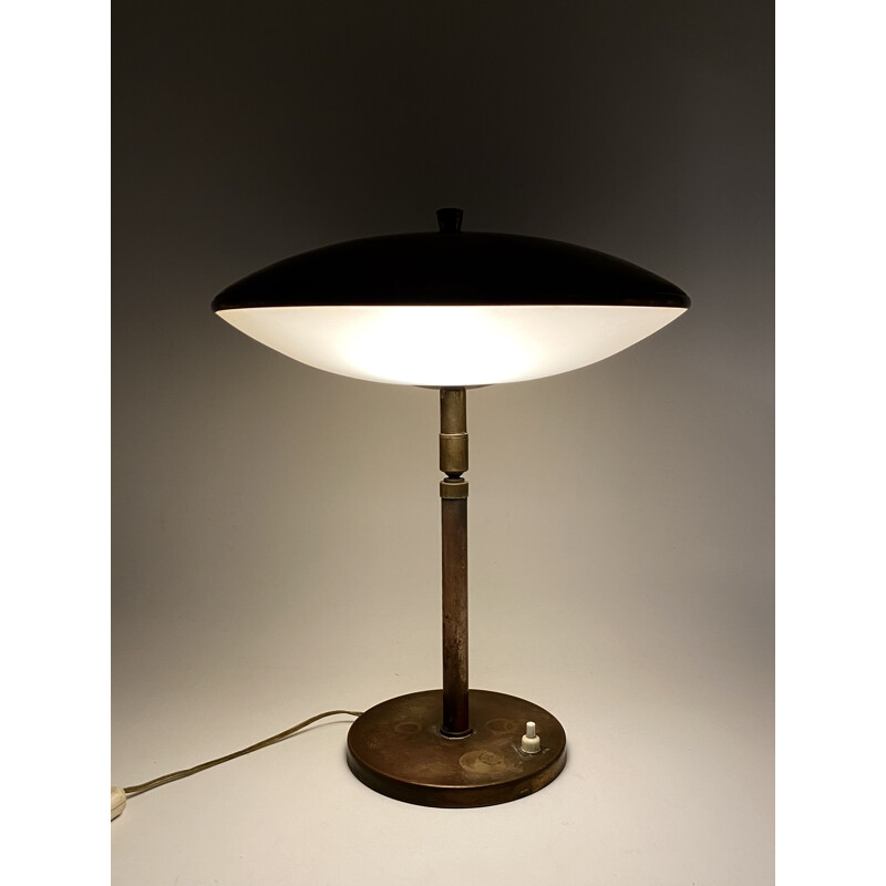 Mid century brass table lamp by Stilnovo, Italy 1950