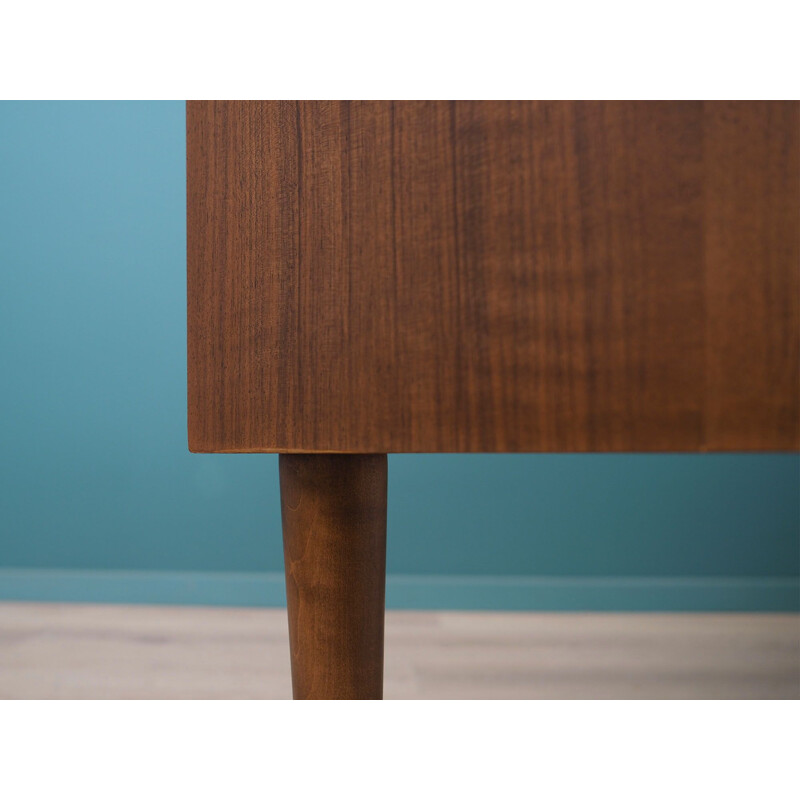 Walnut vintage Danish sideboard, 1960s