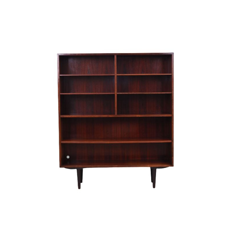 Rosewood Danish vintage bookcase by Omann Jun, 1960s