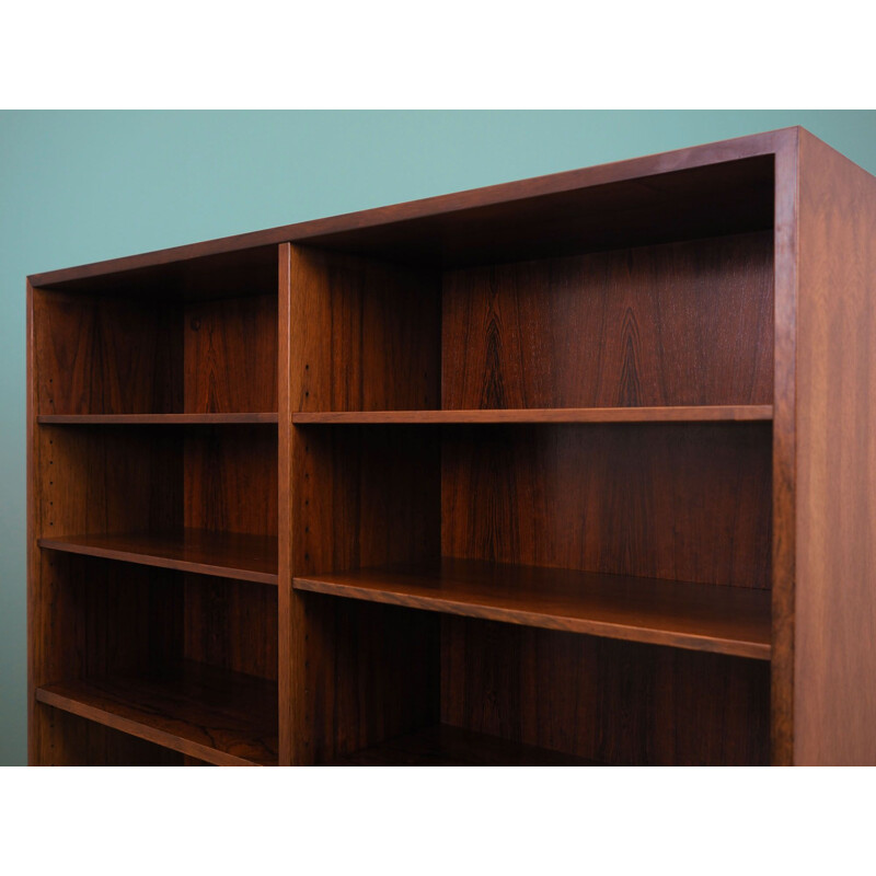 Rosewood Danish vintage bookcase by Omann Jun, 1960s