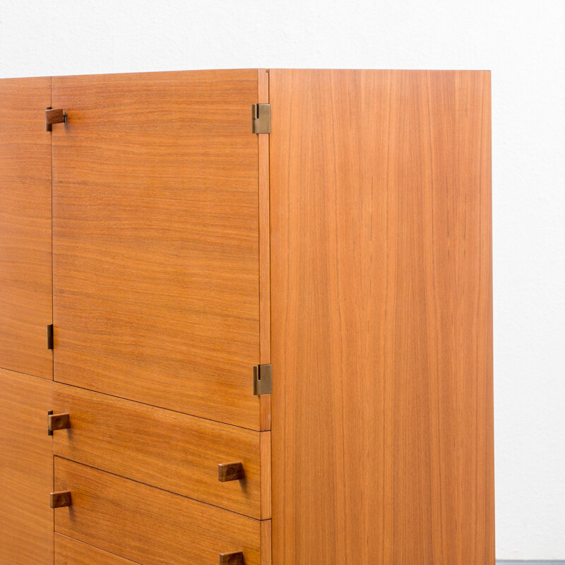 Vintage highboard in walnut, 1960s