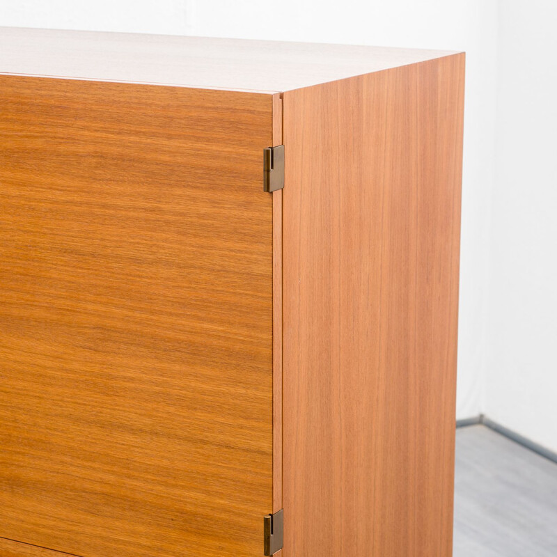 Vintage highboard in walnut, 1960s