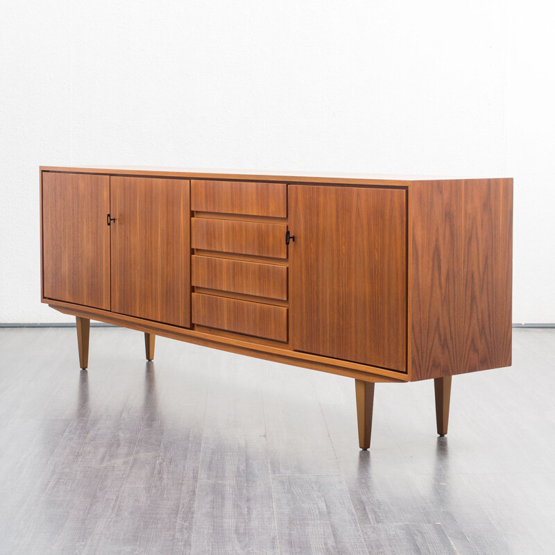 Vintage sideboard in walnut with lockable double door, 1960s