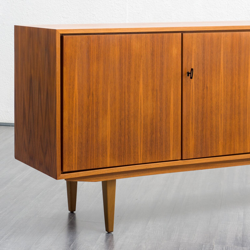 Vintage sideboard in walnut with lockable double door, 1960s