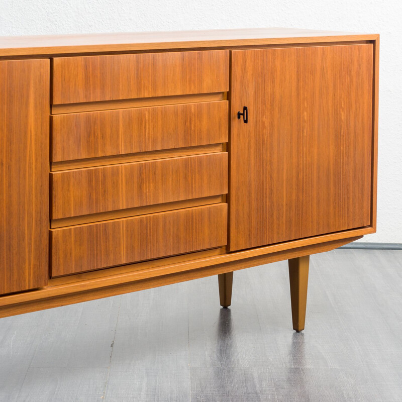 Vintage sideboard in walnut with lockable double door, 1960s