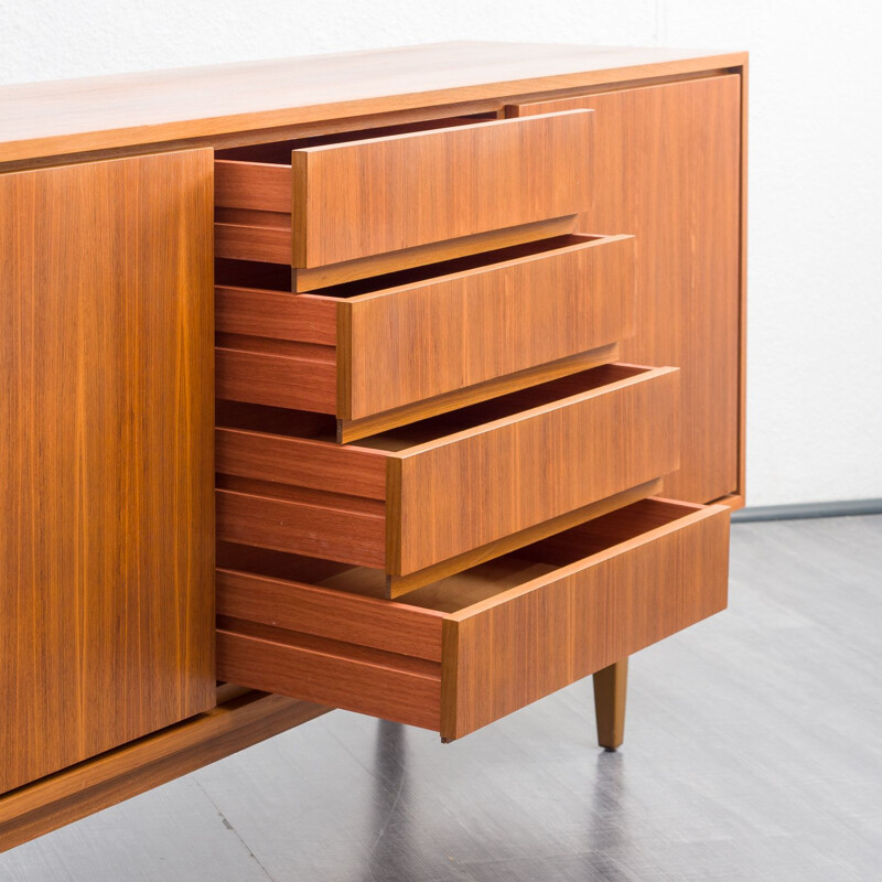 Vintage sideboard in walnut with lockable double door, 1960s