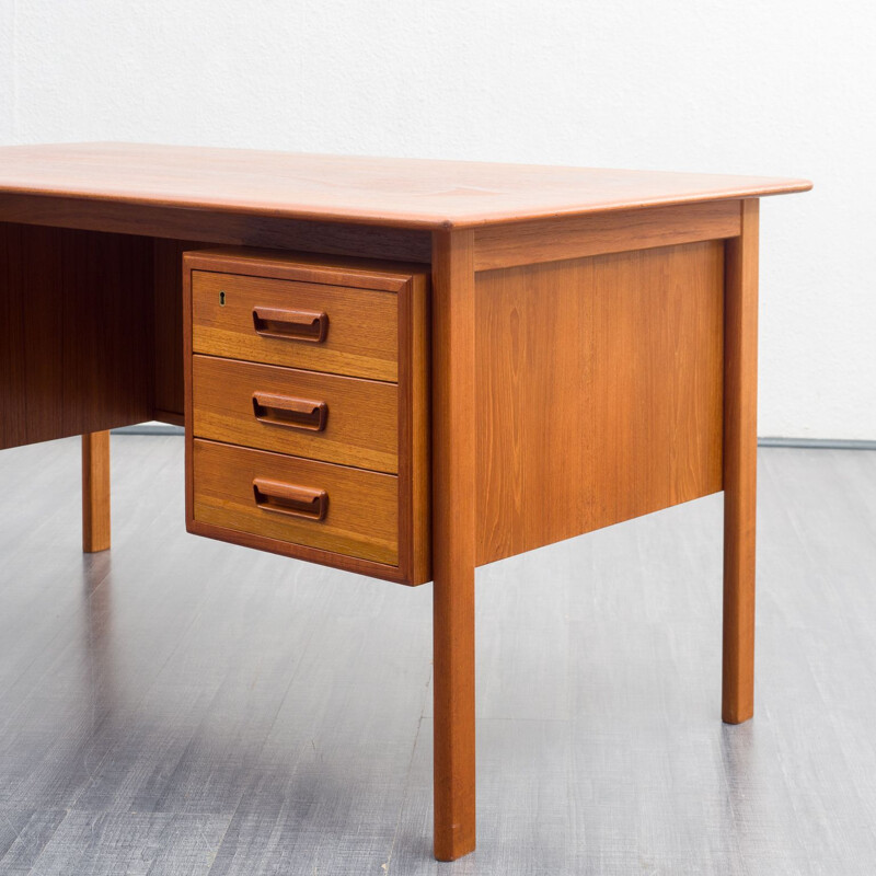 Mid-century Scandinavian teak desk, 1960s