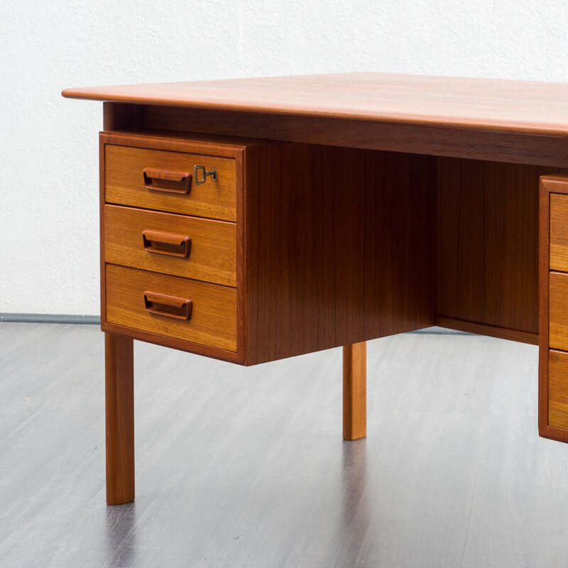 Mid-century Scandinavian teak desk, 1960s