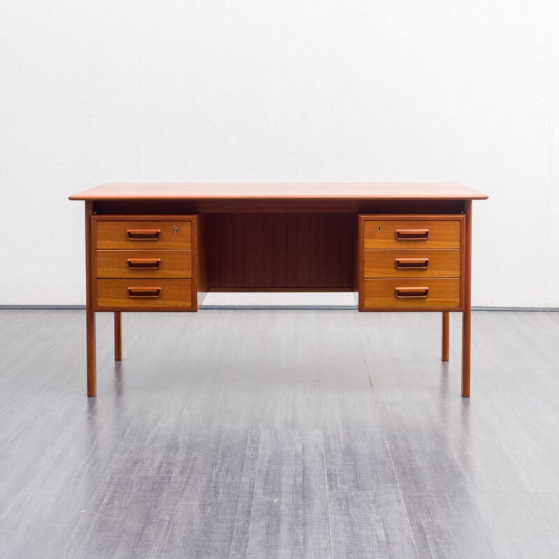 Mid-century Scandinavian teak desk, 1960s