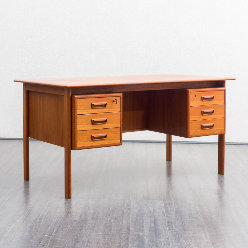 Mid-century Scandinavian teak desk, 1960s