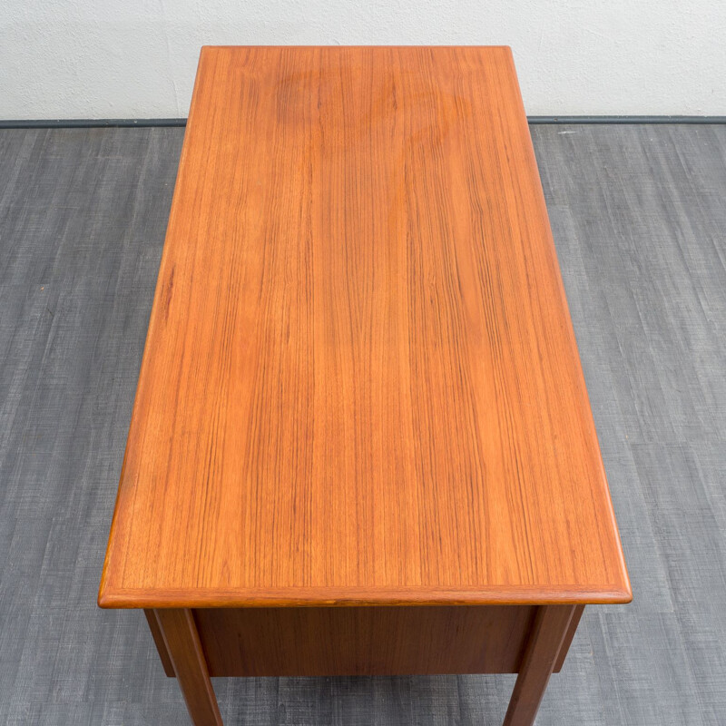 Mid-century Scandinavian teak desk, 1960s