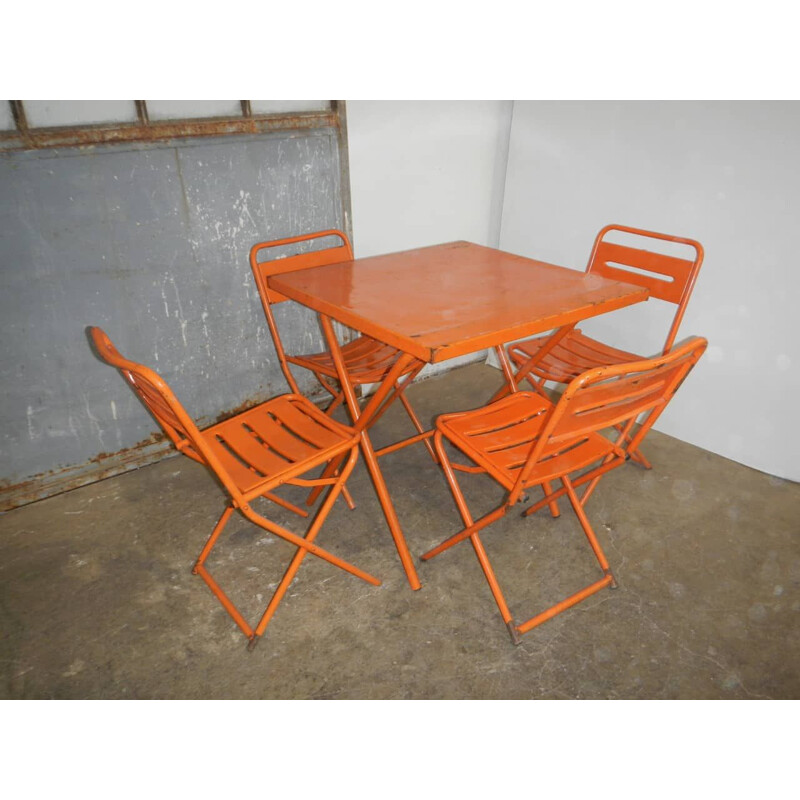 Vintage garden dining set  by Vinante factory, Brendola 1970s