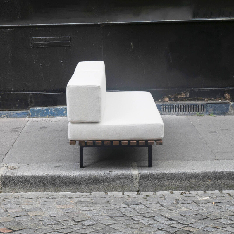 Vintage Cansado bench by Charlotte Perriand for Steph Simon, 1950